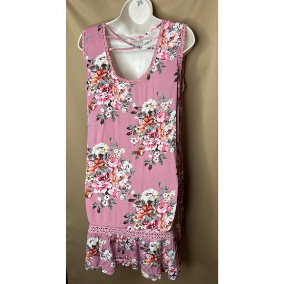 POL Pink Floral Sleeveless Dress S NWOT - Picture 5 of 8